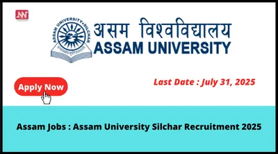 assam jobs   assam university silchar recruitment 2025