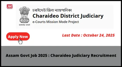 assam govt job 2025   charaideo judiciary recruitment