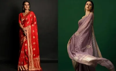 what kind of saree to select for a christmas party 