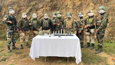 manipur  cache of arms  explosives  and ammunition recovered from thoubal