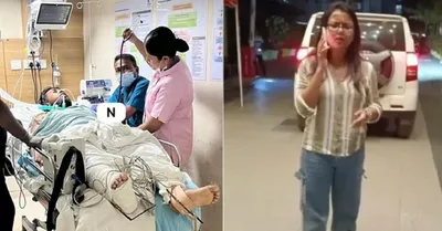 assam  massive public outrage against nandini kashyap after guwahati hit and run victim dies