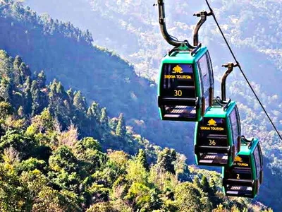 sikkim  namchi gets highest cable car ahead of festive season