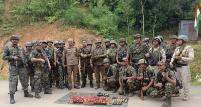 manipur  cache of weapons  explosives found in jiribam  kuki youth rescued