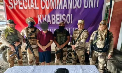 manipur  two kcp  kykl cadres arrested  pistol  grenades and ammunition seized