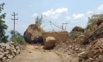 rockfalls disrupt traffic on nh 101 2 a along manipur–nagaland route
