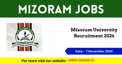 mizoram jobs   mizoram university recruitment 2024