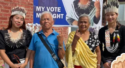 phase 2 of lok sabha elections  manipur records 15 49  voter turnout till 9am