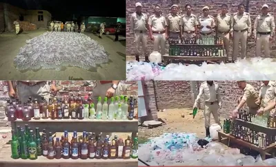 manipur police and crpf seize 2 500 liters of illegal liquor