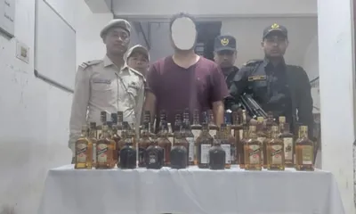 manipur  illegal sale of imfl  amp  dic liquor busted in imphal east