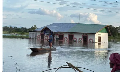 rivers in manipur recede  leaving trail of destruction in imphal valley
