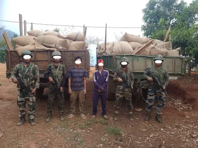 manipur  assam rifles foil cross border smuggling of areca nuts worth rs 2 2 crore