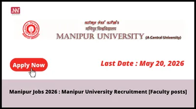 manipur jobs 2026   manipur university recruitment  faculty posts 