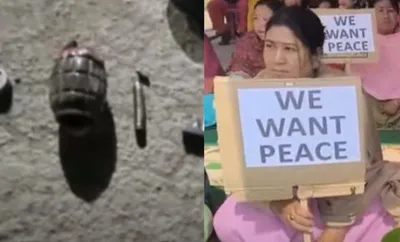 manipur  second bomb threat to agriculture officers  sit in protest held in imphal east