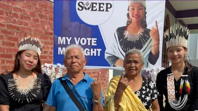 phase 2 of ls elections  manipur records 76 06  voter turnout till 5 pm