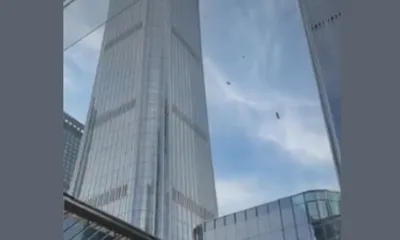 china  light sport aircraft crashes into beijing s tallest citic tower
