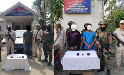 manipur  four kcp cadres arrested in ci operations across state