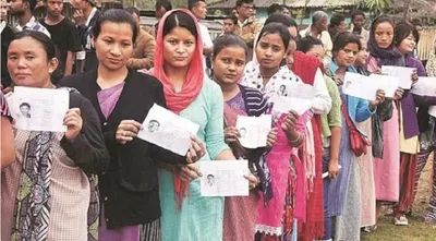 assam panchayat election  repolling underway in 43  polling stations