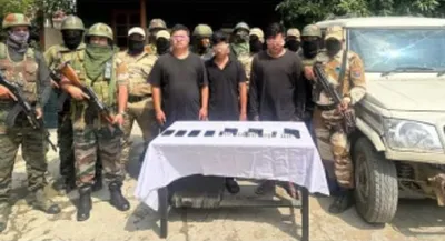 manipur  three kcp militants arrested with arms and ammunition in thoubal