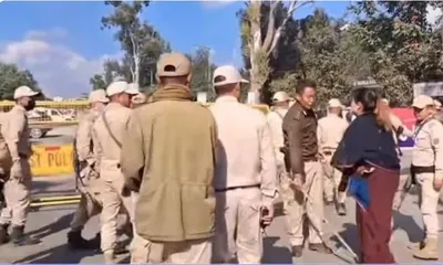 manipur protest turns violent  case filed for assault  obstruction  security breach