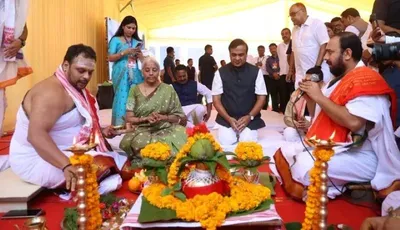 nirmala sitharaman lays foundation for assam’s first technical university honouring martyr kanaklata barua