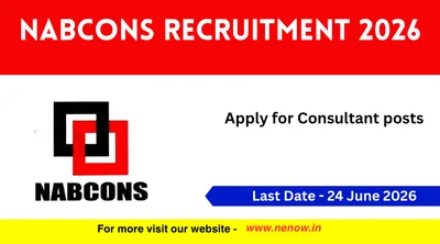 nabcons recruitment 2026   apply for consultant posts