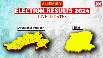 assembly elections 2024 results live updates  bjp retains power in arunachal  skm headed for landslide victory in sikkim