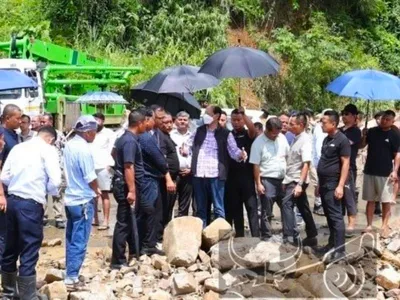 nagaland  cm rio visits landslide hit nh 29  asks nhidcl to expedite restoration works