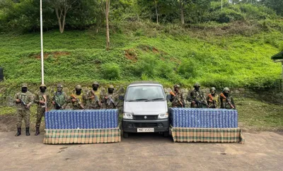manipur  contraband worth rs 14 lakh seized near indo myanmar border