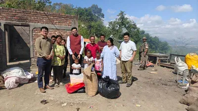manipur  kuki zo hmar displaced people in churachandpur get essential relief