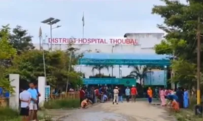 manipur  thoubal hospital vandalized after woman dies post delivery