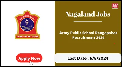 nagaland jobs  army public school rangapahar recruitment 2024