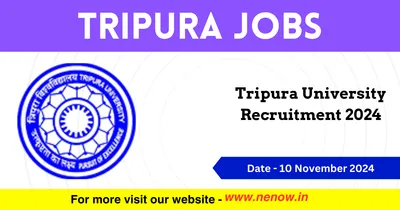 tripura jobs   tripura university recruitment 2024