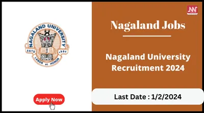 nagaland jobs   nagaland university recruitment 2024