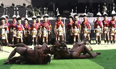 nagaland  irish art installation ‘danu’ showcased at hornbill festival