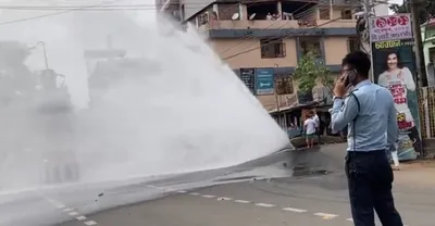 assam  another water supply pipe burst in guwahati