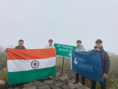 nagaland’s tetso mountaineering club conquers mount pauna