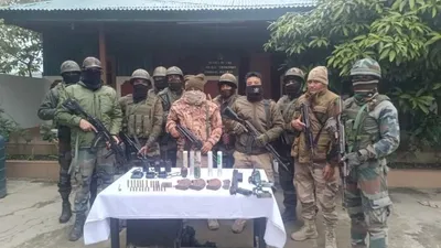 manipur  security force recovers cache of weapons