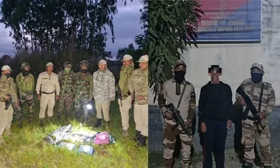 manipur police arrest kcp cadre  recover arms and ammunition in joint operation