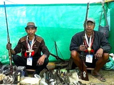 nagaland  muzzleloading shooting a big hit at hornbill festival