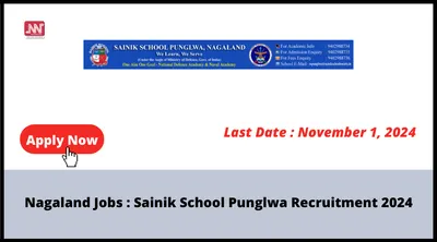 nagaland jobs   sainik school punglwa recruitment 2024