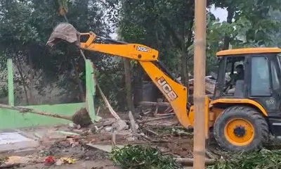 assam  38 bighas of encroached forest land reclaimed in nagaon eviction drive