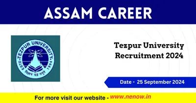 assam career   tezpur university recruitment 2024