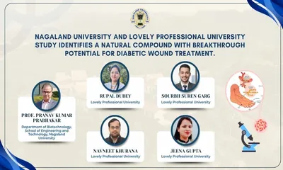 nagaland university researchers discover natural compound speeding diabetic wound healing