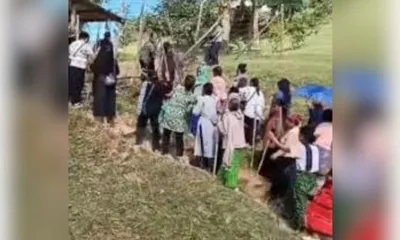 manipur  tribals ransack assam rifles camp after youth dies