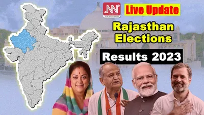 rajasthan assembly elections 2023 results   live updates  bjp crosses halfway mark  congress trailing with 71