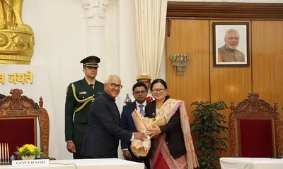 nungshitombi athokpam sworn in as manipur’s first woman state information commissioner