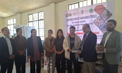 manipur government provides machines  tools to tribal producers in senapati