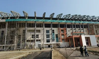 assam  khanikar stadium set to become largest multi sports arena