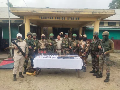 security forces seize huge cache of arms and explosives in manipur
