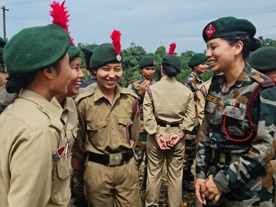 assam  sacrifices made by indian army jawans inspire ncc girl cadets